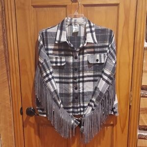 Vocal Black and White Patterned Jacket